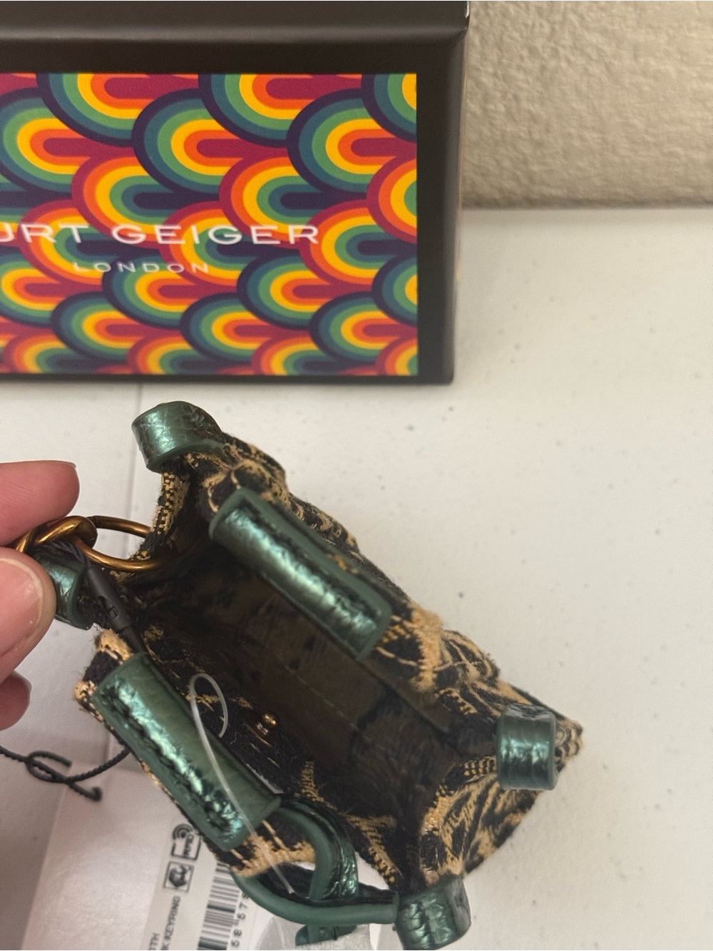 Kurt Geiger Southbank Keychain Bag Charm - Picture 9 of 10